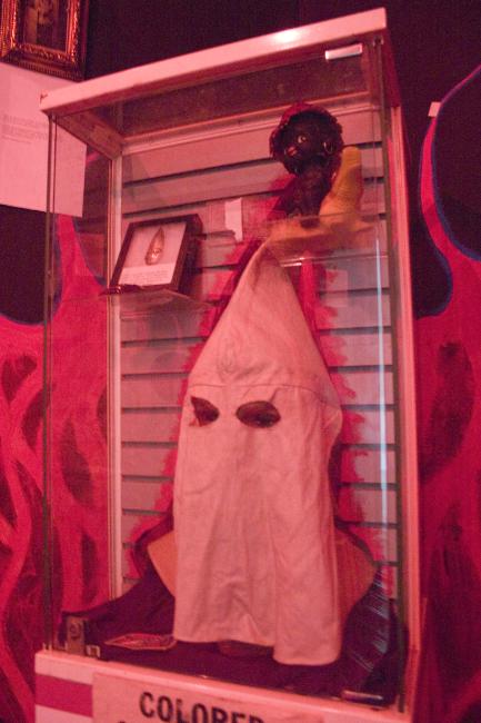 Digital image IRC.2013.01563 showing Emory Biko's installation, Hell on Earth for a Black Man, at the Mattress Factory, 2005.