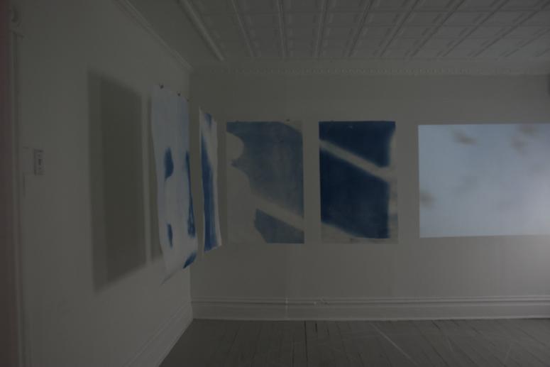 Digital image IRC.2013.01599 showing Carol Brode's installation, migration, at the Mattress Factory, 2005.