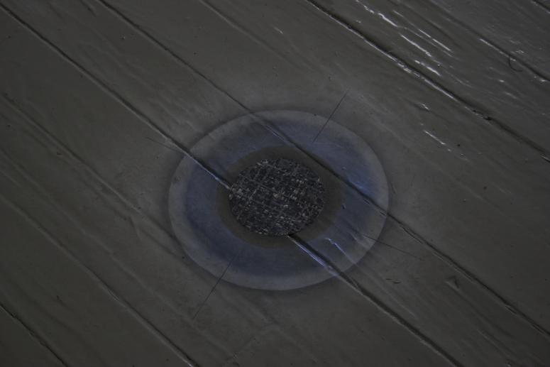 Digital image IRC.2013.01612 showing Carol Brode's installation, migration, at the Mattress Factory, 2005.