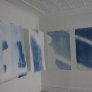 Digital image IRC.2013.01592 showing Carol Brode's installation, migration, at the Mattress Factory, 2005.