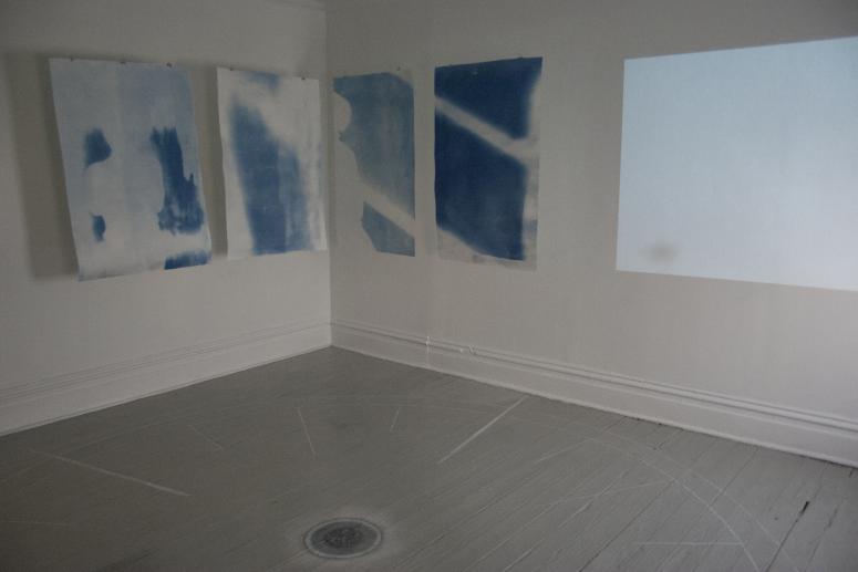 Digital image IRC.2013.01624 showing Carol Brode's installation, migration, at the Mattress Factory, 2005.