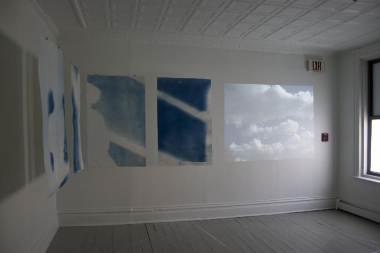 Digital image IRC.2013.01616 showing Carol Brode's installation, migration, at the Mattress Factory, 2005.