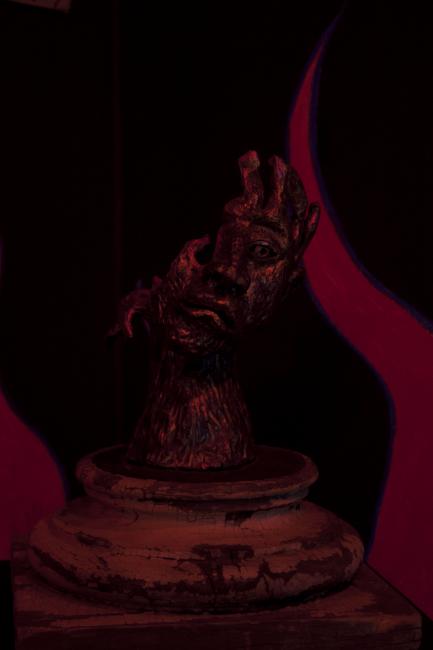 Digital image IRC.2013.01538 showing Emory Biko's installation, Hell on Earth for a Black Man, at the Mattress Factory, 2005.