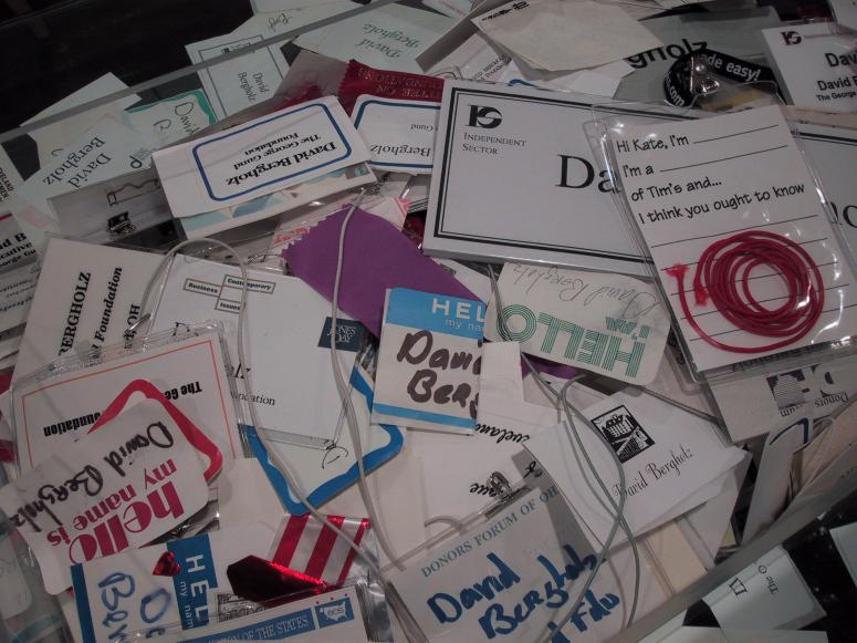 Digital image IRC.2013.01378 showing David Bergholz's installation, Archaeology of Philanthropy, at the Mattress Factory, 2004.