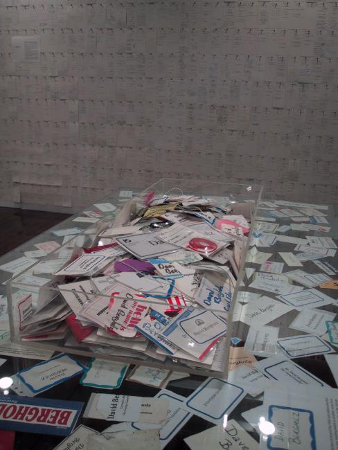 Digital image IRC.2013.01377 showing David Bergholz's installation, Archaeology of Philanthropy, at the Mattress Factory, 2004.