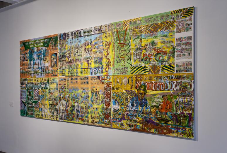 Digital image IRC.2012.06736 showing Pedro Álvarez's work, African Abstract, at the Mattress Factory, 2010.