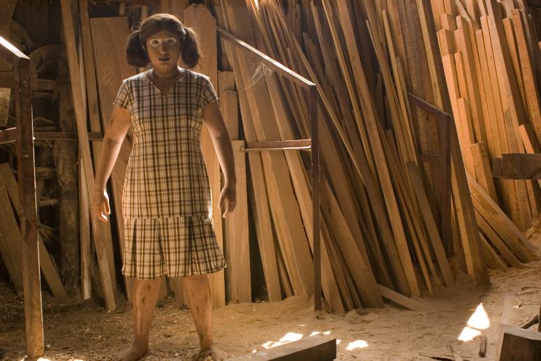 Digital image IRC.2012.04074 (old filename: Bhatt_portrait_07) showing Mansi Bhatt's portraits in her installation, The Gallery, at the Mattress Factory, 2007.