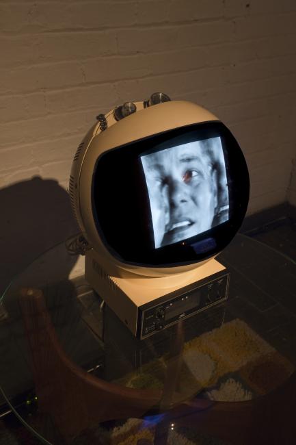 Digital image IRC.2012.06267 showing Paul Schifino's installation, TW1L1GHT T1ME, at the Mattress Factory, 2010.