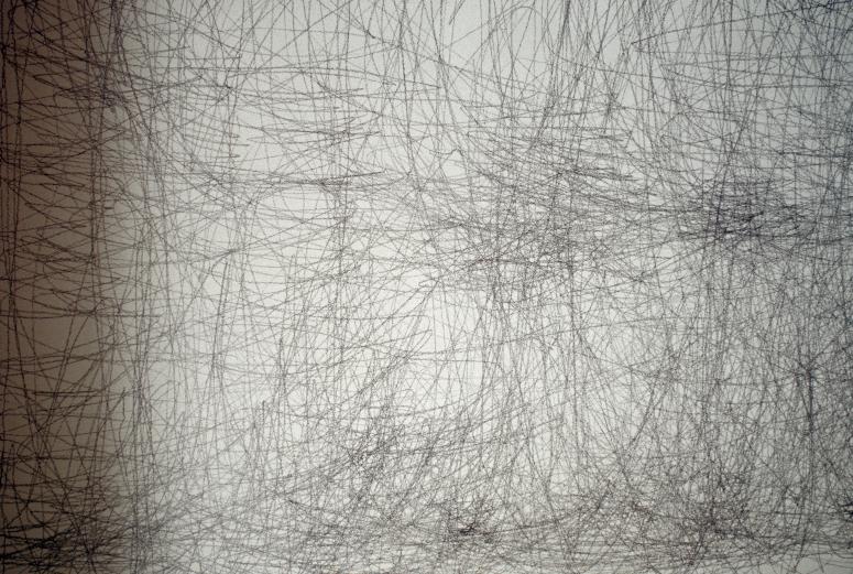 slide IRC.2012.00095 (old number: ANA.W-A014) showing William Anastasi's April 15, 1989, 32 Minutes, 4B permanent installation at the Mattress Factory, 1989.