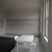 slide IRC.2012.00082 (old number: ANA.W-A001) showing William Anastasi's April 15, 1989, 32 Minutes, 4B permanent installation at the Mattress Factory, 1989.