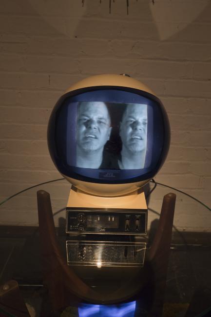 Digital image IRC.2012.06273 showing Paul Schifino's installation, TW1L1GHT T1ME, at the Mattress Factory, 2010.