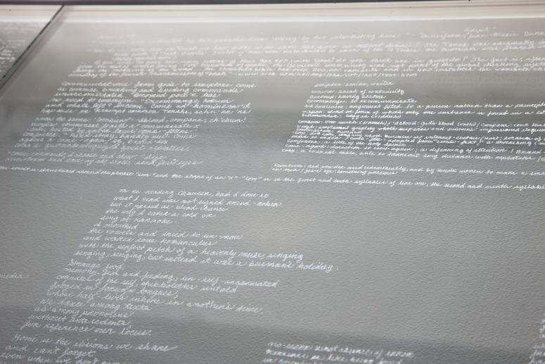 Digital image IRC.2012.06239 showing Diane Samuels's installation, Five Neighbors, Five Countries, at the Mattress Factory, 2011.