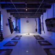 Installation Photograph Depicting Russ Orlando, <em>Cured</em>, 2013 at the Mattress Factory