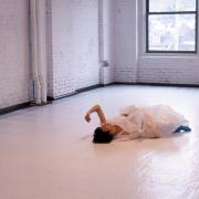 Photograph Depicting Junko Wado, <em>A-N-M-F (3 fields)</em>, 2001 at the Mattress Factory