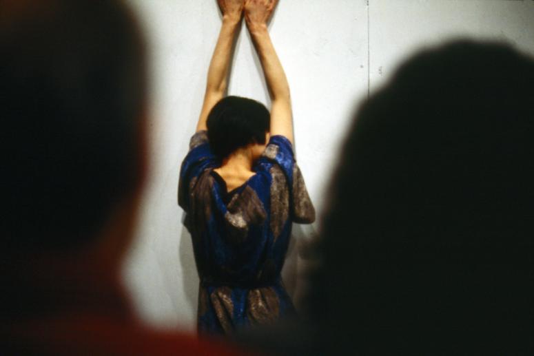 Photograph Depicting Junko Wado, <em>A-N-M-F (3 fields)</em>, 2001 at the Mattress Factory