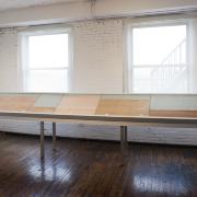 Digital image IRC.2012.06206 showing Diane Samuels's installation, Five Neighbors, Five Countries, at the Mattress Factory, 2011.