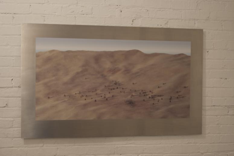 Allan DeSouza, t<em>here is no here; it has been erased, trodden over by the down trodden, their feet carrying them ever further, to greater, more beguiling promises</em>, 2003