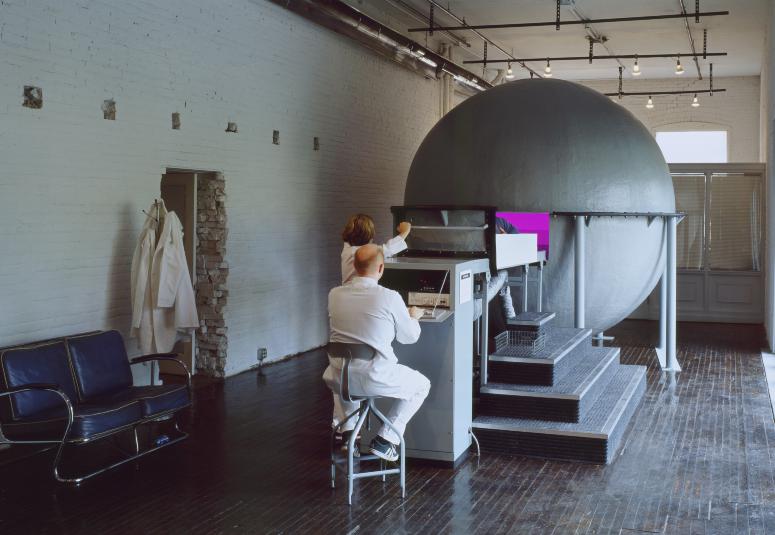 slide IRC.2012.03428 (old number: TUR.J-G001) showing James Turrell's installation, Gasworks, at the Mattress Factory, 2002.