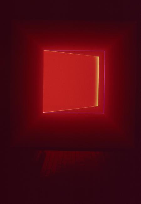 slide IRC.2012.03429 (old number: TUR.J-MR01) showing James Turrell's installation, Milk Run III, at the Mattress Factory, 2002.