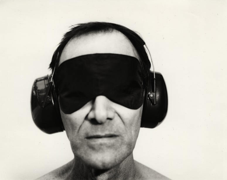 print IRC.2012.02841 showing William Anastasi's performance, Printed Out, at the Mattress Factory, 1997.