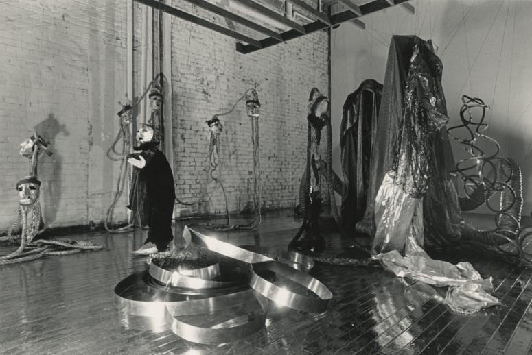 print IRC.2012.02895 showing Hanne Tierney's performance Salomé at the Mattress Factory, 1987.