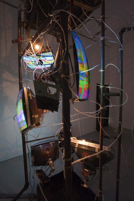 Digital image IRC.2012.05889 showing Ian Page's installation, >>>>HOST_CAVITY<<<<, at the Mattress Factory, 2009.