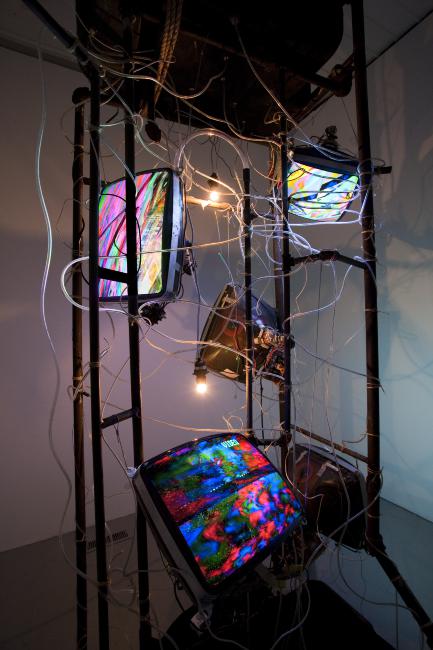 Digital image IRC.2012.05887 showing Ian Page's installation, >>>>HOST_CAVITY<<<<, at the Mattress Factory, 2009.