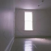 slide IRC.2012.01481 (old number: GLA.P-D006) showing Paul Glabicki's installation, The Diagram Film Trilogy, at the Mattress Factory, 1984.