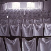 slide IRC.2012.02110 (old number: STA.L-M001) showing L'ubo Stacho's installation, Message from St. Veronica, at the Mattress Factory, 1995.