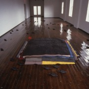 slide IRC.2012.02332 (old number: SMI.K-F007) showing Kiki Smith's installation, Flight Mound, at the Mattress Factory, 1998.