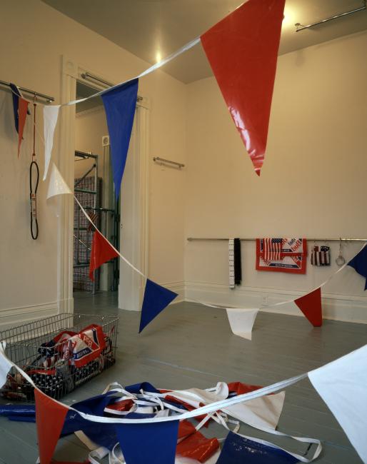 Photograph Depicting Cady Noland,<em> This piece doesn't have a title yet, 1</em>989 at the Mattress Factory