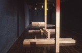 slide IRC.2012.02190 (old number: MOR.M-K017) showing Michael Morrill's installation, Kawn-Umbü, at the Mattress Factory, 1983.