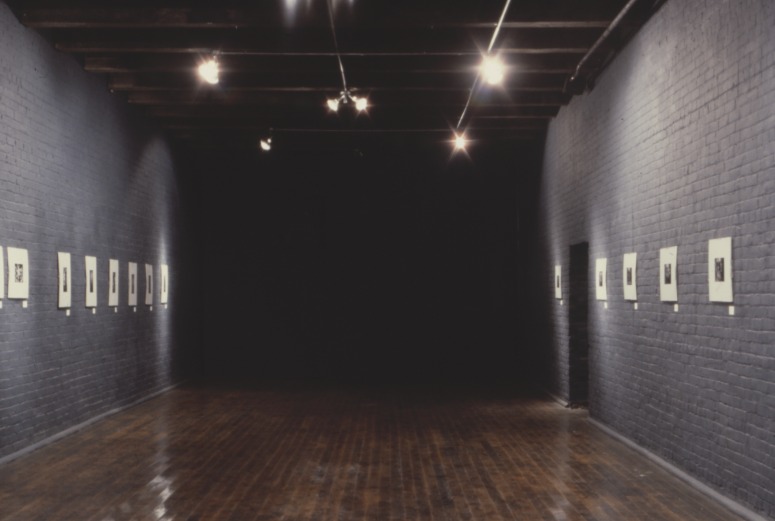 slide IRC.2012.02217 (old number: SAM.D-F003) showing Diane Samuels's installation, 44 Installations at the Mattress Factory, at the Mattress Factory, 1982.