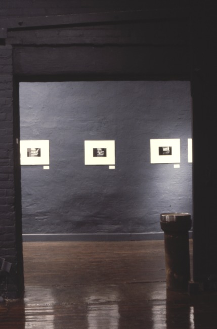 slide IRC.2012.02219 (old number: SAM.D-F005) showing Diane Samuels's installation, 44 Installations at the Mattress Factory, at the Mattress Factory, 1982.