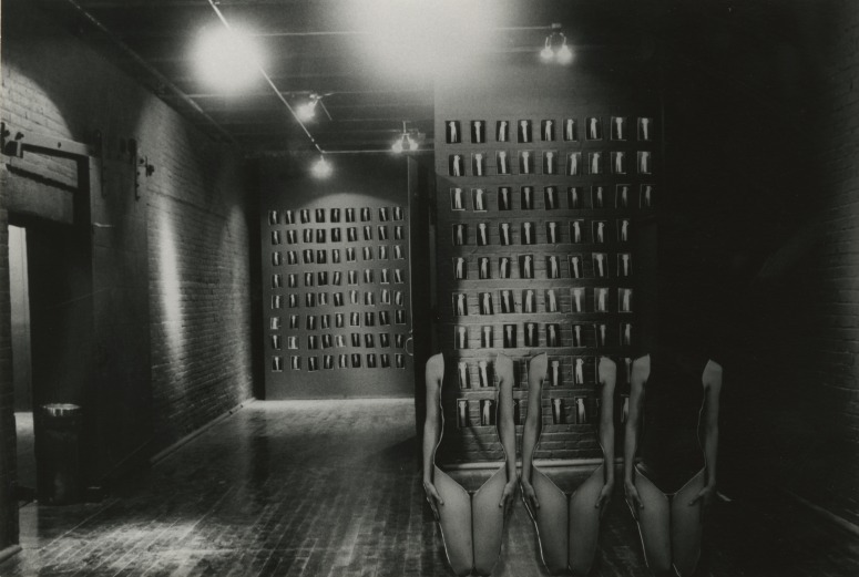 slide IRC.2012.02242 (old number: SAM.D-F028) showing Diane Samuels's installation, 44 Installations at the Mattress Factory, at the Mattress Factory, 1982.