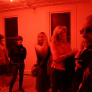 Digital image IRC.2013.01243 showing Susannah Mira's performance, Baby I Just Don't Understand You, at the Mattress Factory, 2005.