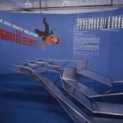 slide IRC.2012.02265 (old number: KIM.S-D002) showing Sora Kim's installation, D-Gravitizer, at the Mattress Factory, 1999.