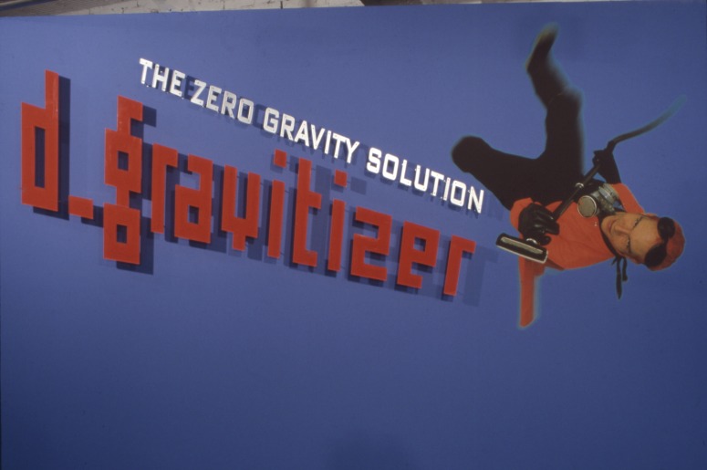 slide IRC.2012.02269 (old number: KIM.S-D006) showing Sora Kim's installation, D-Gravitizer, at the Mattress Factory, 1999.