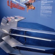 slide IRC.2012.02264 (old number: KIM.S-D001) showing Sora Kim's installation, D-Gravitizer, at the Mattress Factory, 1999.