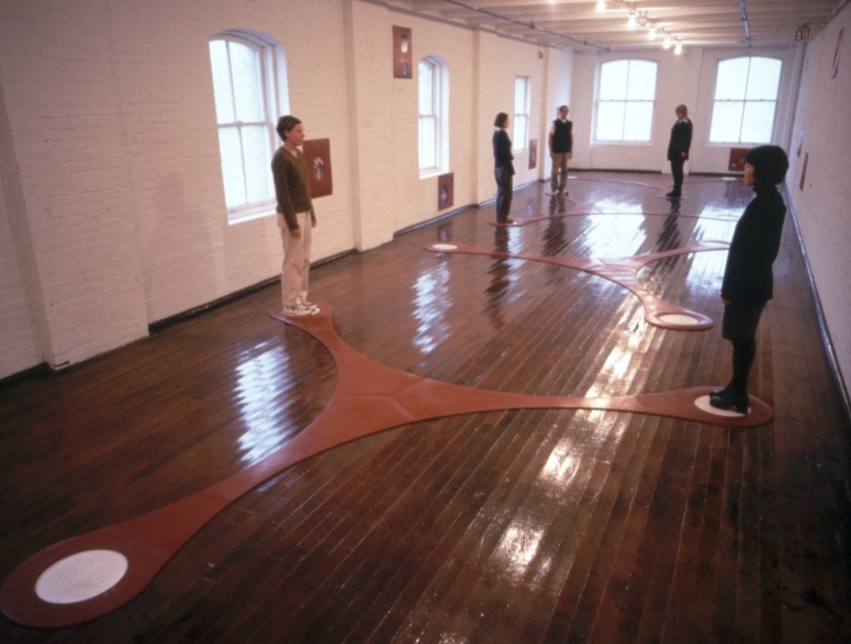 slide IRC.2012.01511 (old number: HEN.Q-L002) showing Quisqueya Henriquez's installation, Locus, at the Mattress Factory, 1998.
