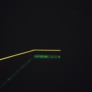 slide IRC.2012.01813 (old number: MIY.T-O001) showing Tatsuo Miyajima's installation, Over the Border, at the Mattress Factory, 1991.