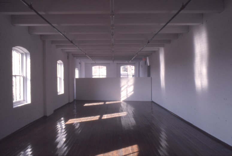 slide IRC.2012.01740 (old number: LOD. P-O001) showing Peter Lodato's installation, Open Triangle 1, at the Mattress Factory, 1993.