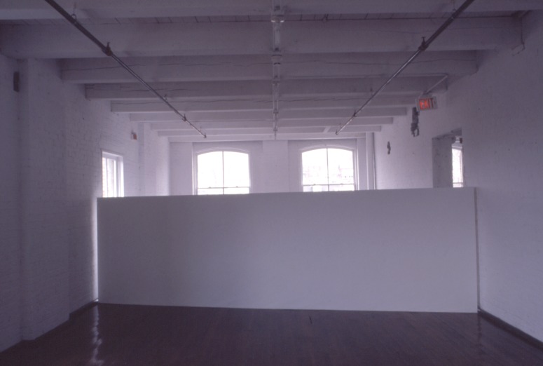 slide IRC.2012.01751 (old number: LOD. P-O012) showing Peter Lodato's installation, Open Triangle 1, at the Mattress Factory, 1993.