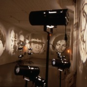 slide IRC.2012.01574 (old number: HEL.D-C001) showing David Helm's installation, Common Oddities, at the Mattress Factory, 1988.