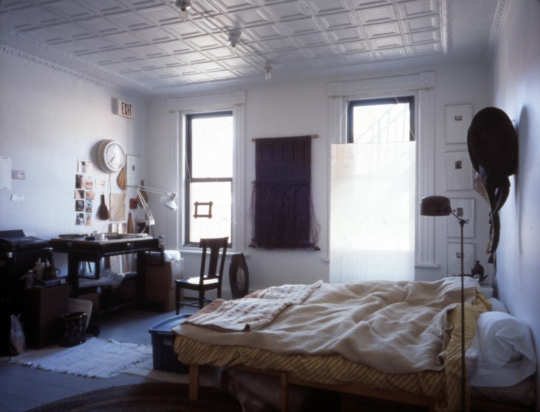 slide IRC.2012.03703 (old number: GRA.L-A003) showing Lonnie Graham's installation, Artist Studio, at the Mattress Factory, 2001.