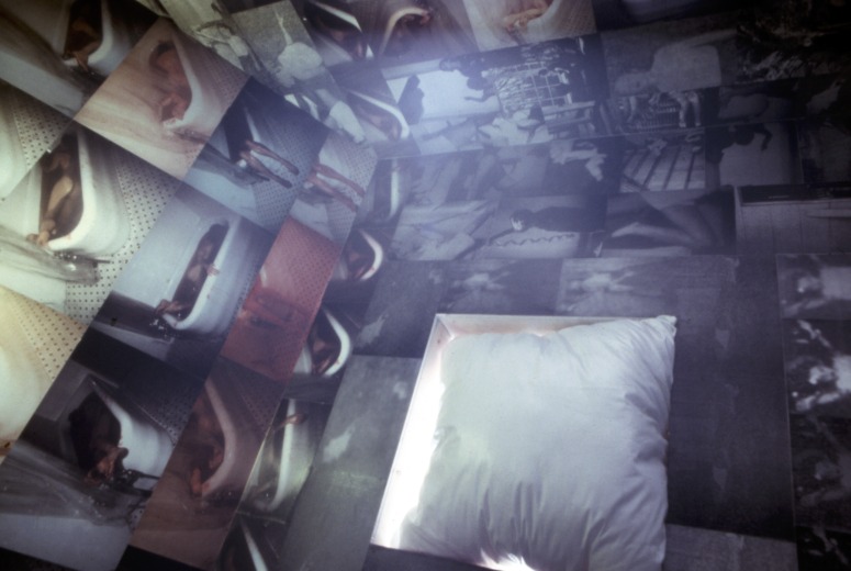 slide IRC.2012.01779 (old number: MAR.P-L010) showing Patty Martori's installation, Love House, at the Mattress Factory, 1991.