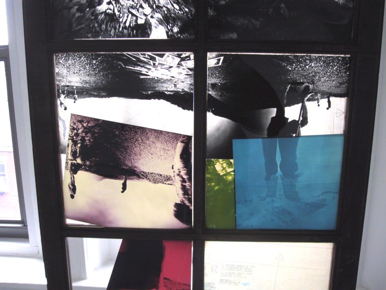 Digital image IRC.2013.01170 showing Karen Kaighin's installation, Solstice: Latitude and Longitude, at the Mattress Factory, 2002.