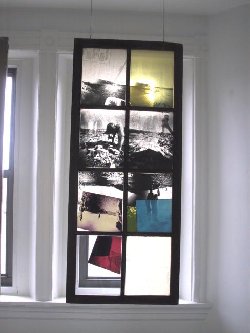 Digital image IRC.2013.01169 showing Karen Kaighin's installation, Solstice: Latitude and Longitude, at the Mattress Factory, 2002.