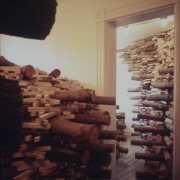 slide IRC.2012.01675 (old number: KUN.T-R001) showing Takamasa Kuniyasu's installation, Return to Self, at the Mattress Factory, 1991.