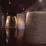 slide IRC.2012.03450 (old number: WEB.M-U001) showing Meg Webster's untitled installation at the Mattress Factory, 1984.